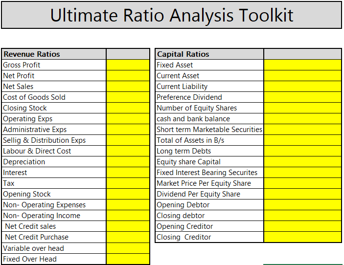 Ratio Analysis Toolkit