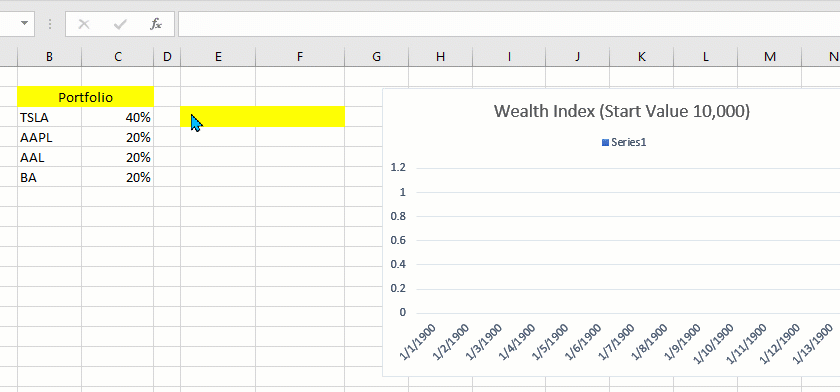 Yahoo Portfolio – Export Portfolio In Excel (To Use With Marketxls) - MarketXLS