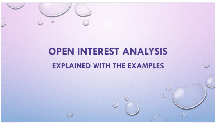 Open interest analysis