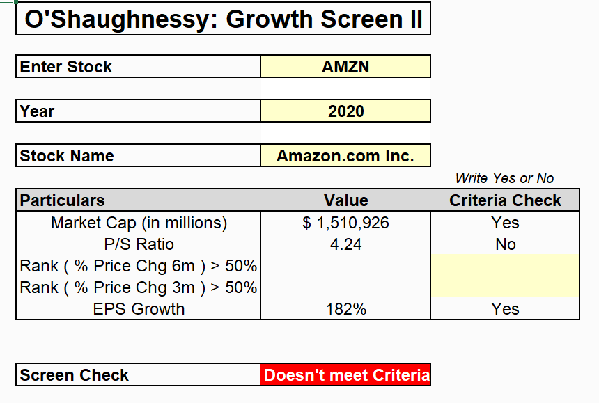 Leveraging O’Shaughnessy’s Investing Strategy - MarketXLS