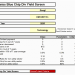 Weiss Blue Chip Div Yield Screen