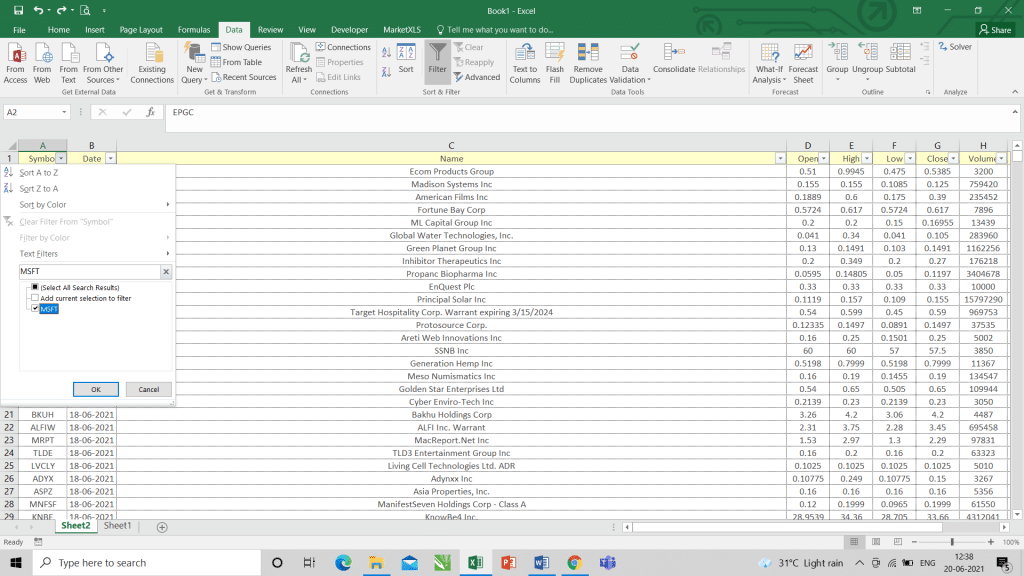 Identifying Overvalued Stocks Step 2