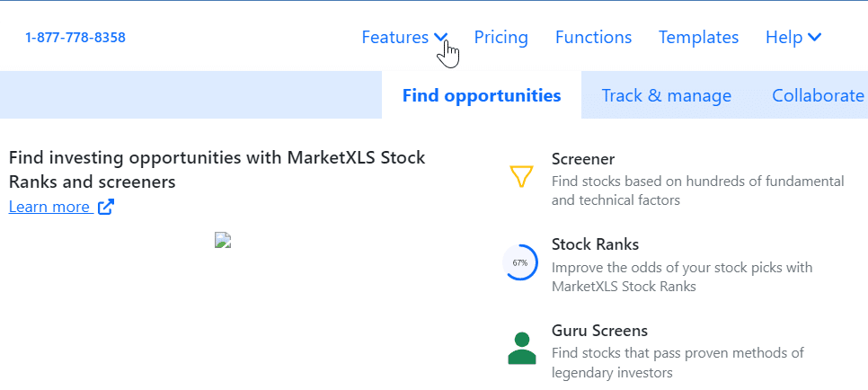 MarketXLS Screener Release