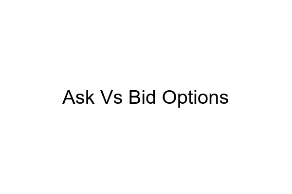What are Ask vs Bid Options? What are Ask vs Bid Options? - MarketXLS