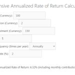 Annualized Rate of Return Calculator (CAGR) image